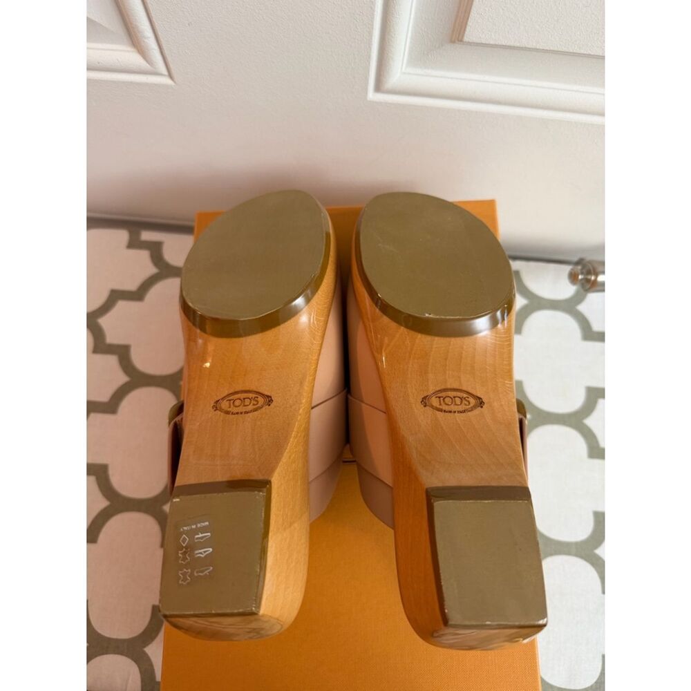 Tod’s leather mule clogs NEW Size 38= US 8 - Picture 10 of 16